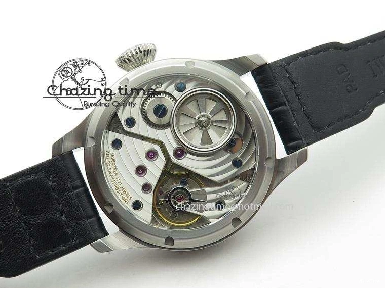 MIROTIME 0429 Compact Big Pilot “Markus Buhler” IW5003 Turbine V6F Best Edition Grey Dial On Leather Strap A 7314